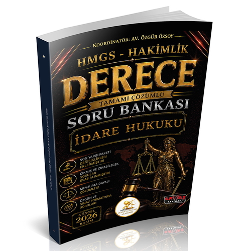 HUKAL HMGS-Hakimlik Derece İdare Hukuku Soru Bankası