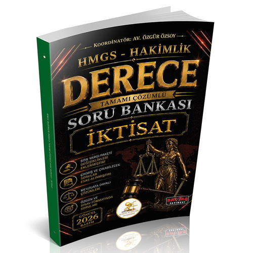 HUKAL HMGS-Hakimlik Derece İktisat Soru Bankası