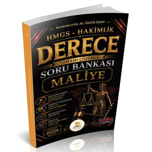 HUKAL HMGS-Hakimlik Derece Maliye Soru Bankası