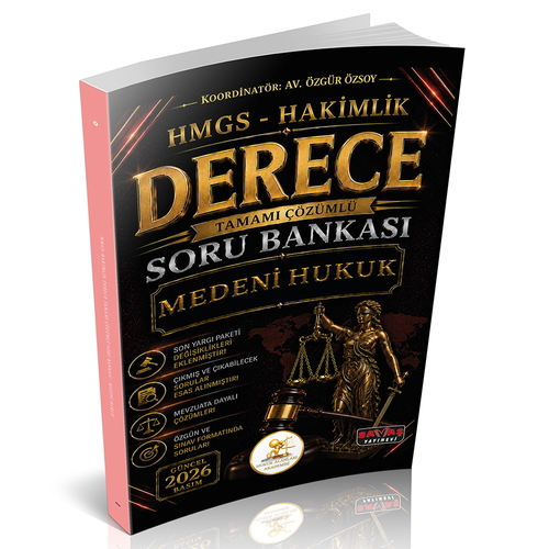 HUKAL HMGS-Hakimlik Derece Medeni Hukuk Soru Bankası