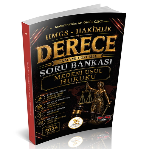 HUKAL HMGS-Hakimlik Derece Medeni Usul Hukuku Soru Bankası