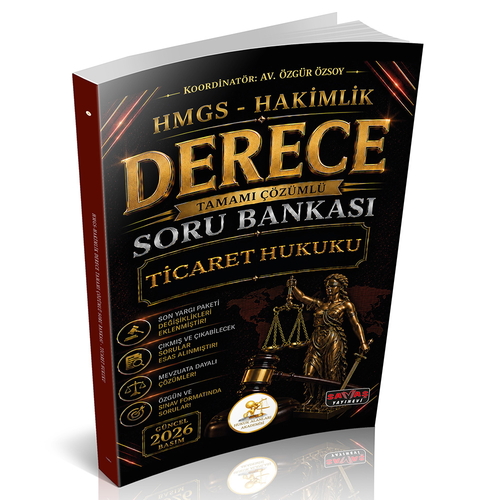 HUKAL HMGS-Hakimlik Derece Ticaret Hukuku Soru Bankası
