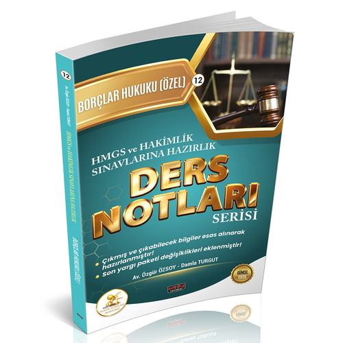 HUKAL HMGS Hakimlik  Borçlar Hukuku Özel Hükümler Ders Notları