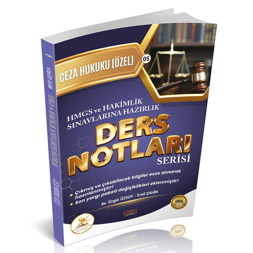 HUKAL HMGS Hakimlik Ceza Hukuku Özel Hükümler Ders Notları