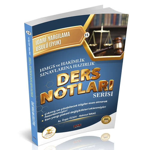 HUKAL HMGS Hakimlik  İdari Yargılama Usulü Ders Notları