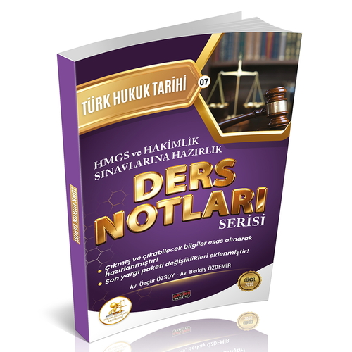 HUKAL HMGS-Hakimlik  Türk Hukuk Tarihi Ders Notları