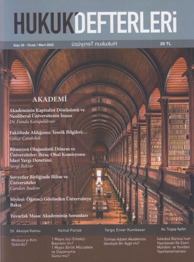 Hukuk Defterleri Sayı: 35 Ocak / Mart 2022