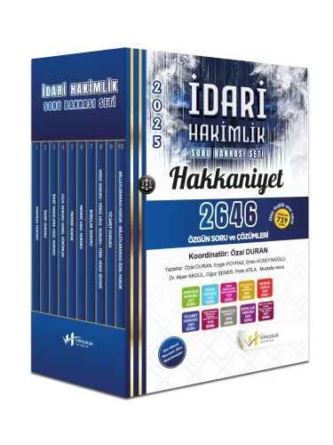 HAKKANİYET İdari Hakimlik Soru Bankası Seti