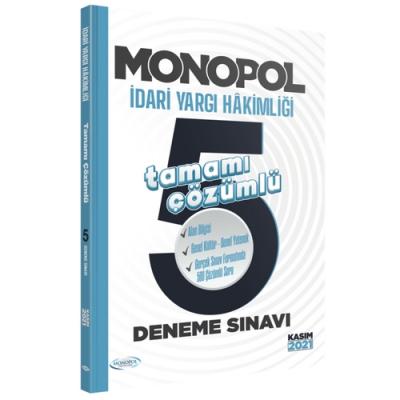 Monopol İdari Yargı Hakimliği Tamamı Çözümlü 5 Deneme Sınavı