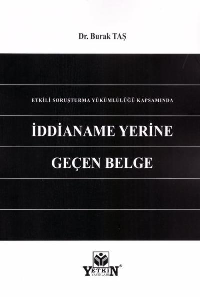 İddianame Yerine Geçen Belge