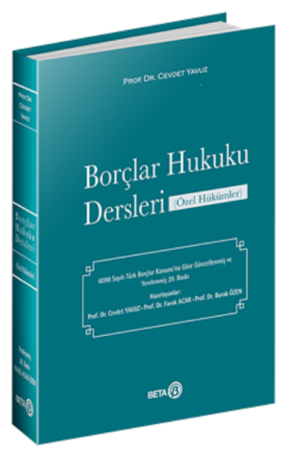 Borçlar Hukuku Dersleri (Özel Hükümler) Cevdet Yavuz