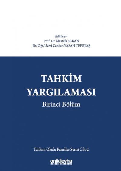 Tahkim Yargılaması Birinci Bölüm