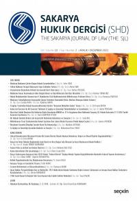 Sakarya Üniversitesi Hukuk Fakültesi Dergisi Cilt:10 - Sayı:2 Alper Iş