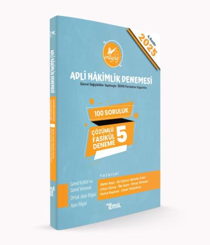 İmtiyaz Adli Hakimlik Sınavı Çözümlü 5 Deneme