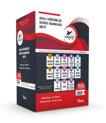 İmtiyaz Adli Hâkimlik Soru Bankası Seti