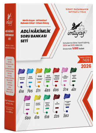 İMTİYAZ Adli Hâkimlik Soru Bankası Seti 2026 Sümeyra Akci