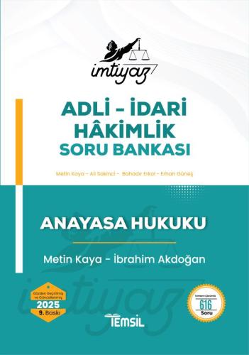 İMTİYAZ Hâkimlik Soru Bankası Anayasa Hukuku Soru Bankası