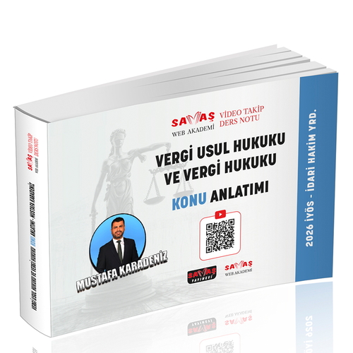 İYÖS İdari Hakim Yardımcılığı Vergi Usul Hukuku ve Vergi Hukuku Video 