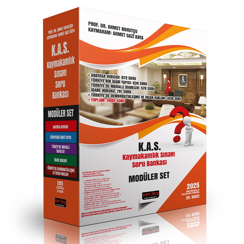 KAS Kaymakamlık Sınavı Test Soru Bankası Modüler Set Savaş Yayınları