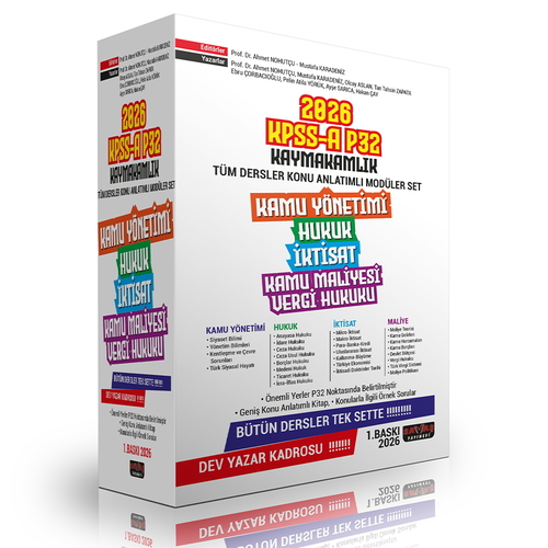 KPSS A P32 Kaymakamlık Konu Anlatımı Modüler Set Ahmet Nohutçu