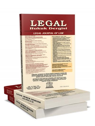 Legal Hukuk Dergisi 2024 Yılı Aboneliği (12 Sayı)