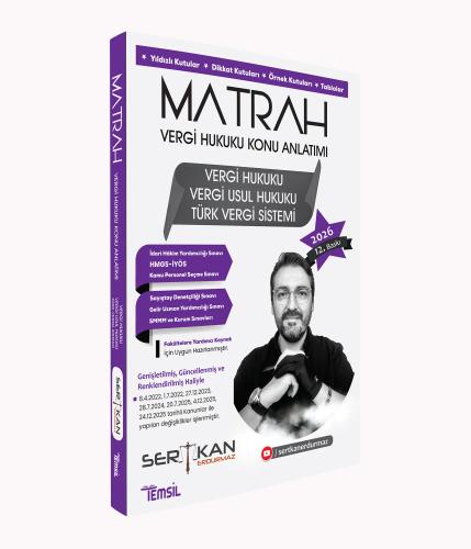 MATRAH Vergi Hukuku Konu Anlatımı Sertkan Erdurmaz