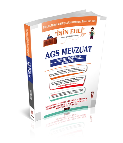 MEB AGS Mevzuat İşin Ehli Tamamı Çözümlü 40 Deneme