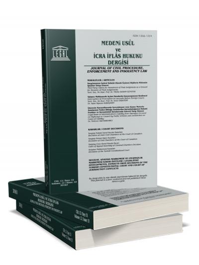 Legal Medeni Usul ve İcra İflas Hukuku Dergisi 2024 Yılı Aboneliği (3 Sayı)