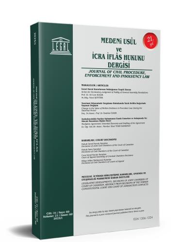 Legal Medeni Usul ve İcra İflas Hukuku Dergisi 2026 Yılı Aboneliği (3 Sayı)