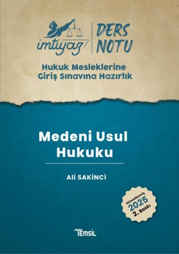 İMTİYAZ HMGS Medeni Usul Hukuku Ders Notu