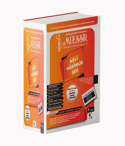 Müessir Adli Hâkimlik Soru Bankası Seti