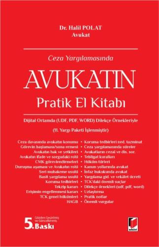 Ceza Yargılamasında Avukatın Pratik El Kitabı