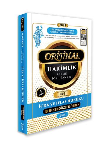 ORİJİNAL Hakimlik Çıkmış İcra İflas Hukuku Soru Bankası