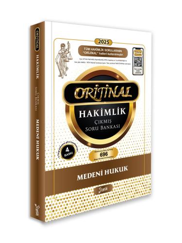 Orijinal Medeni Hukuk Hakimlik Çıkmış Soru Bankası