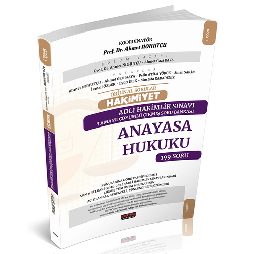 HAKİMİYET Adli Hakimlik Anayasa Hukuku Çıkmış Soru Bankası