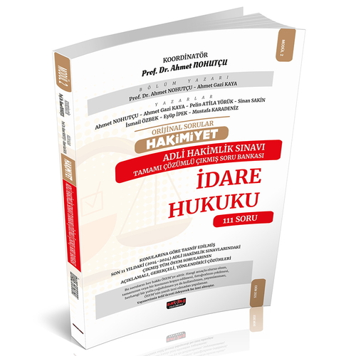 HAKİMİYET Adli Hakimlik İdare Hukuku Çıkmış Soru Bankası