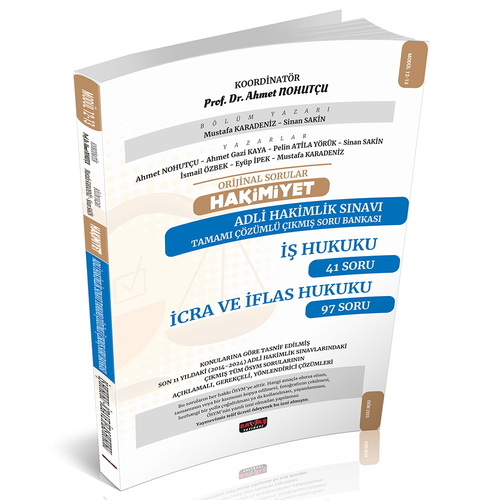 HAKİMİYET Adli Hakimlik İş Hukuku-İcra ve İflas Hukuku Çıkmış Soru Bankası