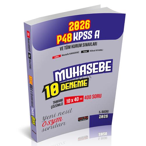 P48 KPSS A Grubu Muhasebe 10 Deneme Tamamı Çözümlü Mustafa Karadeniz