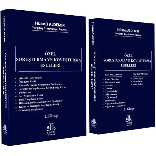 Özel Soruşturma ve Kovuşturma Usulleri (2 CİLT)