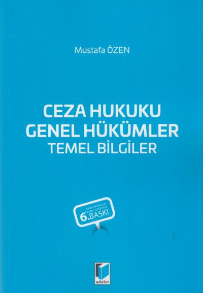 Ceza Hukuku Genel Hükümler Temel Bilgiler