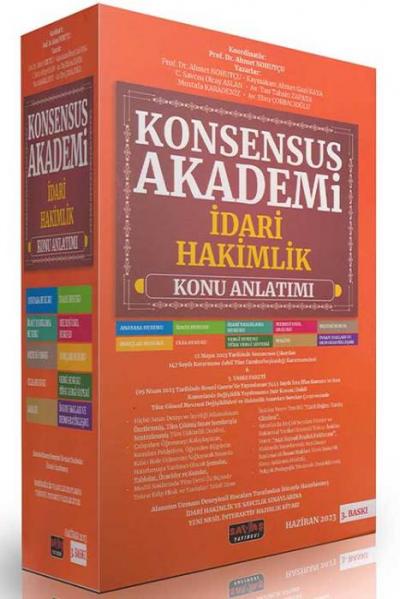 2023 KONSENSUS Akademi İdari Hakimlik Konu Anlatımı