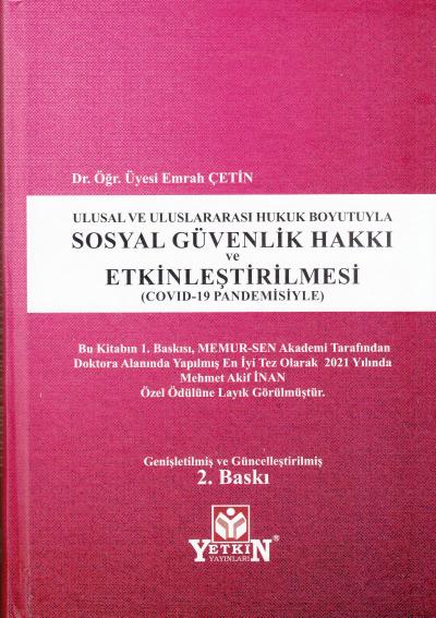 Sosyal Güvenlik Hakkı ve Etkinleştirilmesi (Covid-19 Pandemisiyle)