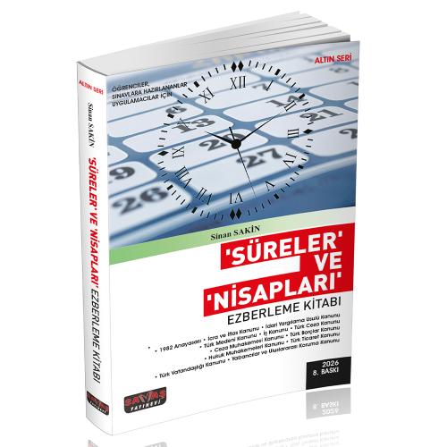 Süreler ve Nisapları Ezberleme Kitabı Sinan Sakin