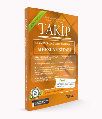TAKİP İcra Müdürlüğü Sınavlarına Hazırlık Mevzuat Kitabı Sertkan Erdur