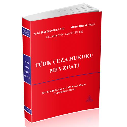 Türk Ceza Hukuku Mevzuatı Zeki Hafızoğulları