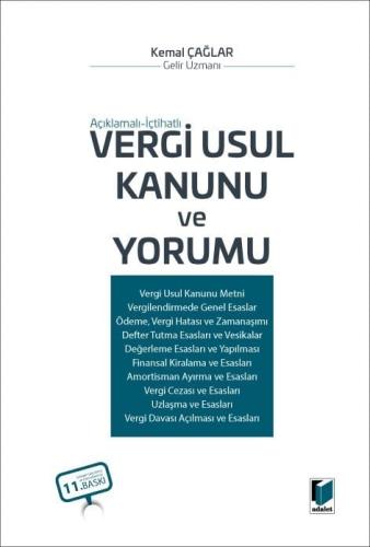 Vergi Usul Kanunu ve Yorumu Kemal Çağlar